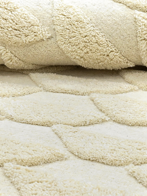 Lyla Hand-tufted Wool Geometric Rug - Ivory