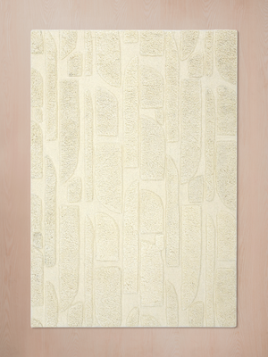 Sally Hand-tufted Wool Geometric Rug - Ivory