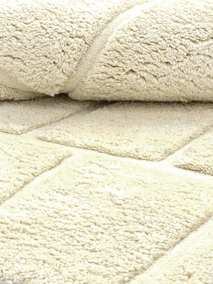 Edith Hand-tufted Wool Geometric Rug - Ivory