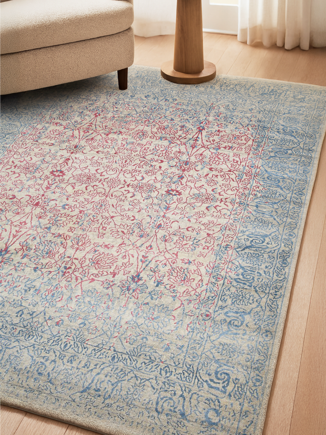 Iris Hand-knotted Wool & Bamboo Silk Rug