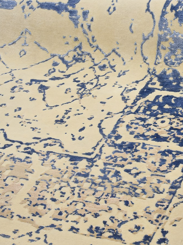 Mehr Hand-knotted Wool & Bamboo Silk Rug
