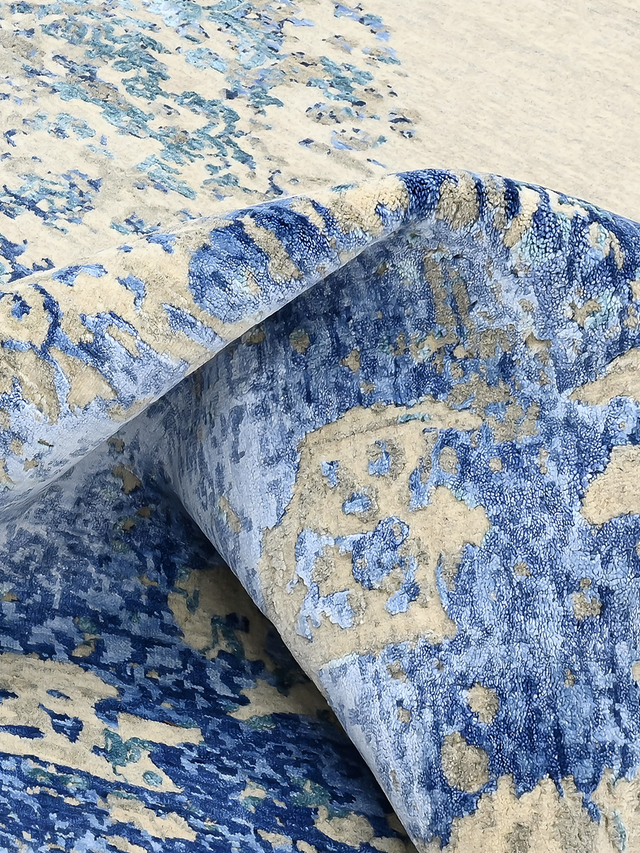 Inaya Hand-knotted Wool & Bamboo Silk Rug