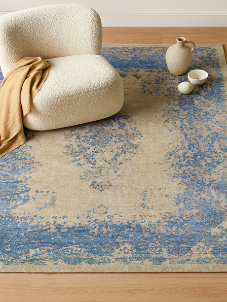 Inaya Hand-knotted Wool & Bamboo Silk Rug