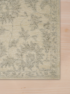 Moana Botanical Hand-tufted Wool Persian Rug - Beige