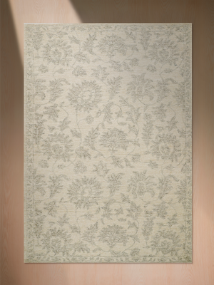 Moana Botanical Hand-tufted Wool Persian Rug - Beige