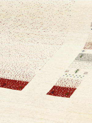 Urban Bohemian Heritage Hand-knotted Wool Geometric Rug - Cream