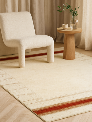 Urban Nomad Heritage Hand-knotted Wool Geometric Rug - Cream