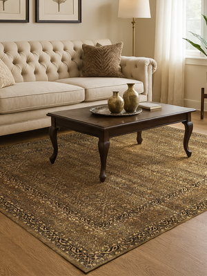 Beni Heritage Hand-knotted Wool Persian Rug - Brown