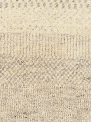 Mehar Heritage Hand-knotted Wool Striped Rug - Beige