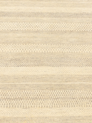 Mehar Heritage Hand-knotted Wool Striped Rug - Beige