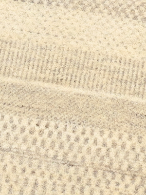 Mehar Heritage Hand-knotted Wool Striped Rug - Beige