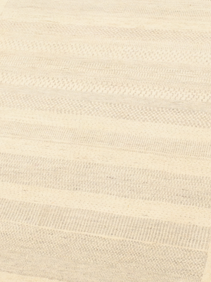 Valaire Heritage Hand-knotted Wool Striped Rug - Beige