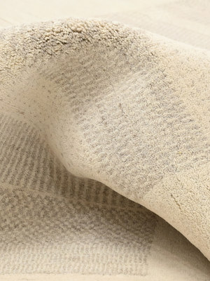 Valaire Heritage Hand-knotted Wool Striped Rug - Beige