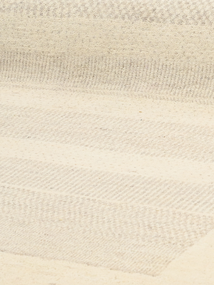 Valaire Heritage Hand-knotted Wool Striped Rug - Beige