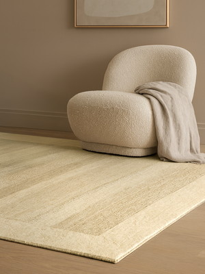 Valaire Heritage Hand-knotted Wool Striped Rug - Beige
