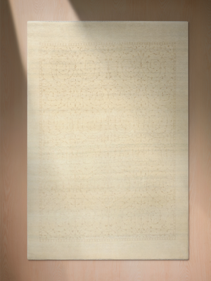 Kora Heritage Hand-knotted Wool Persian Rug - Cream