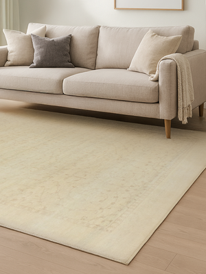 Kora Heritage Hand-knotted Wool Persian Rug - Cream