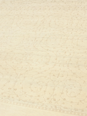 Kora Heritage Hand-knotted Wool Persian Rug - Cream