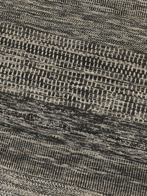 Ashley Heritage Hand-knotted Wool Striped Rug - Charcoal