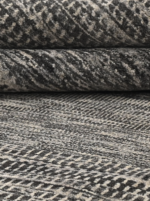 Ashley Heritage Hand-knotted Wool Striped Rug - Charcoal