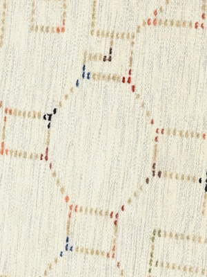 Arcadia Heritage Hand-woven Wool Geometric Rug - Cream