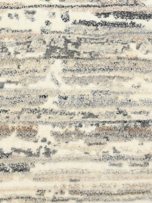Carina Hand-knotted Wool Abstract Rug - Cream