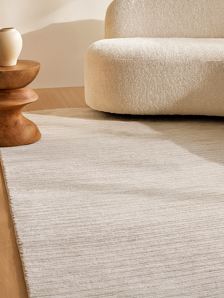 Isabella Handloom Banana Silk Rug - Grey