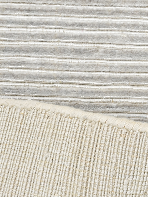 Isabella Handloom Banana Silk Rug - Grey
