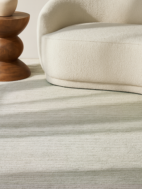 Natalie Handloom Banana Silk Rug - Grey