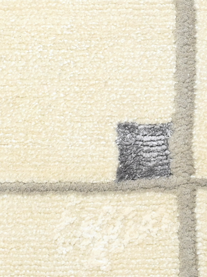 Alinaa Hand-knotted Wool Rug - Ivory