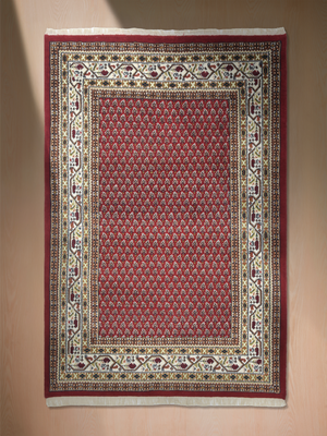 Nazm Hand-knotted Wool Persian Rug - Red