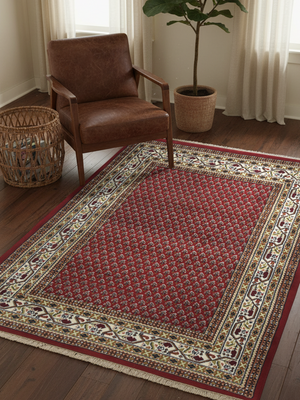 Nazm Hand-knotted Wool Persian Rug - Red