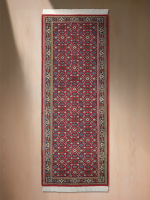 Vaari Hand-knotted Wool Persian Rug - Red