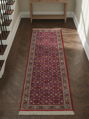 Vaari Hand-knotted Wool Persian Rug - Red