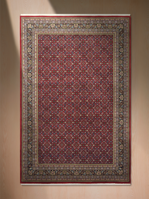 Vaari Hand-knotted Wool Persian Rug - Red