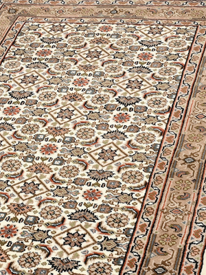 Zaya Hand-knotted Wool Persian Rug - Beige