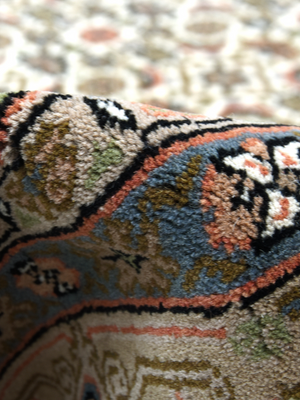 Zaya Hand-knotted Wool Persian Rug - Beige