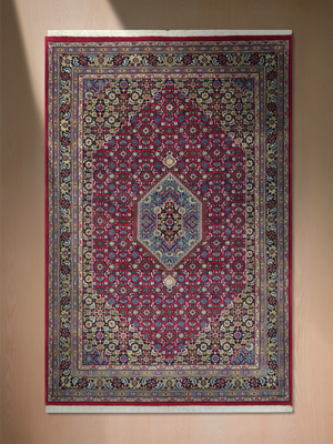 Bianca Hand-knotted Wool Persian Rug - Red