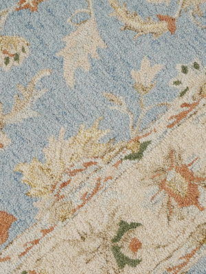 Amani Hand-tufted Wool Persian Rug - Blue