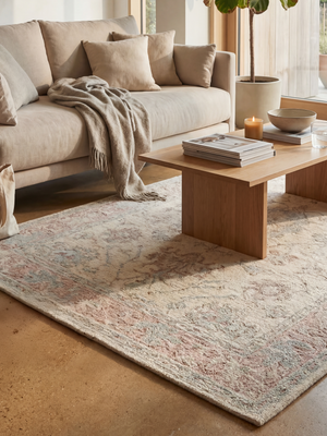 Luna Hand-tufted Wool Persian Rug - Beige