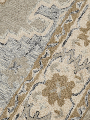 Raihaan Hand-tufted Wool Persian Rug - Grey