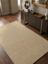Rumi Brown Handloom Wool Rug