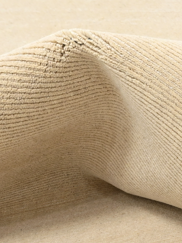 Rumi Beige Handloom Wool Rug