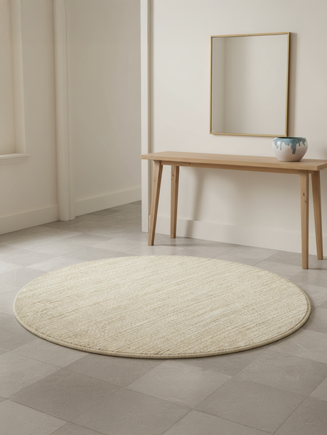 Mahira Round Hand-woven Round Wool Rug