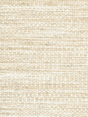 Mahira Hand-woven Round Wool Floral Rug - Beige