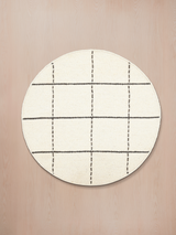 Nayab Hand-woven Round Wool Rug