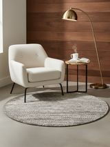 Haroon Hand-woven Round Wool Rug