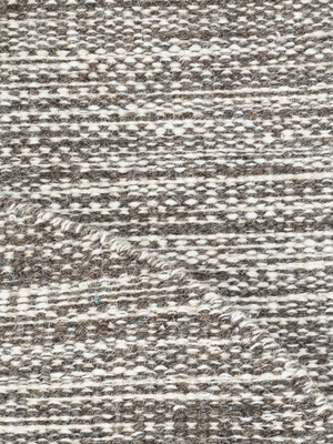 Haroon Hand-woven Round Wool Rug - Grey