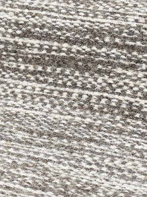 Haroon Hand-woven Round Wool Rug - Grey