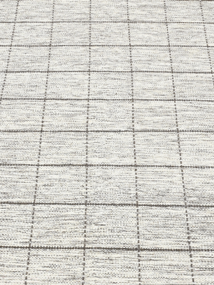 Aabid Hand-woven Wool Geometric Rug - Beige